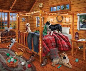 Cabin Mischief - Scratch and Dent Cabin & Cottage Jigsaw Puzzle By SunsOut