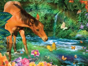 Little Brown Horse Vehicles Jigsaw Puzzle By SunsOut