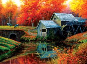 Old Mill in October Fall Jigsaw Puzzle By SunsOut