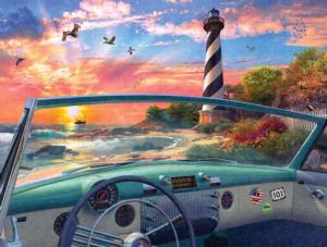Cape Hatteras Drive Seascape / Coastal Living Jigsaw Puzzle By SunsOut