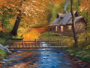 Creekside Neighbors Cabin & Cottage Jigsaw Puzzle By SunsOut