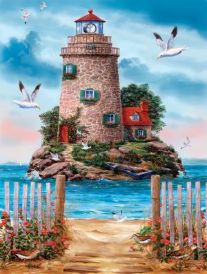 Island Lighthouse Beach & Ocean Jigsaw Puzzle By SunsOut