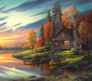 Lakeside Memories Cottage / Cabin Jigsaw Puzzle By SunsOut