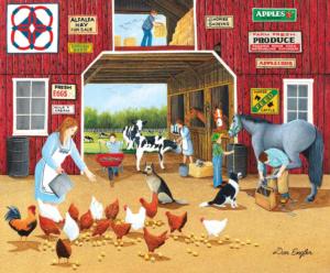 Hay For Sale Chickens & Roosters Jigsaw Puzzle By SunsOut
