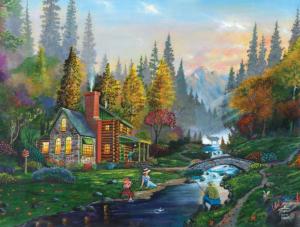 Weekend Getaway Cottage / Cabin Jigsaw Puzzle By SunsOut