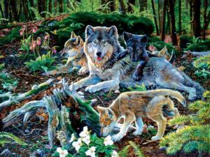 Forest Wolf Family Forest Jigsaw Puzzle By SunsOut