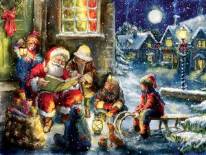 Gather Round Christmas Large Piece By SunsOut