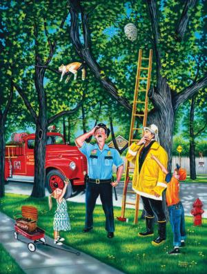 Saving Whiskers Police & Fire Large Piece By SunsOut