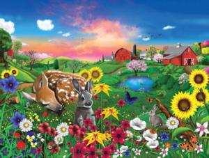 Peaceful Pastures Easter Large Piece By SunsOut