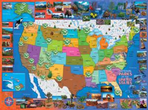 National Parks of the USA National Parks Jigsaw Puzzle By SunsOut