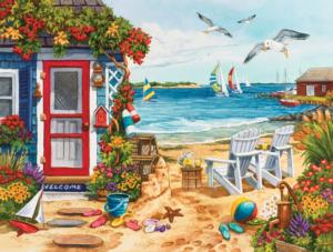 Beach Summer Cottage Cabin & Cottage Jigsaw Puzzle By SunsOut