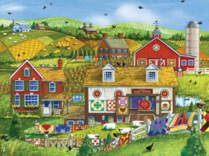 Lapp's Quilt Barn Domestic Scene Jigsaw Puzzle By SunsOut