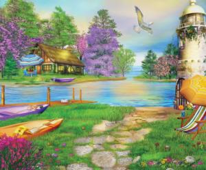 Seagull Bay Seascape / Coastal Living Jigsaw Puzzle By SunsOut