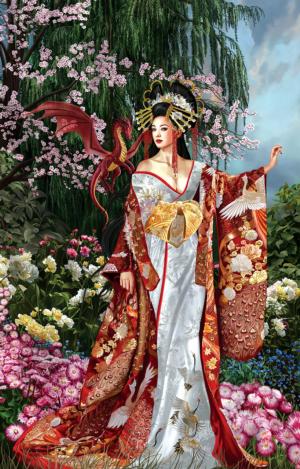 Queen of Silk Asian Art Jigsaw Puzzle By SunsOut