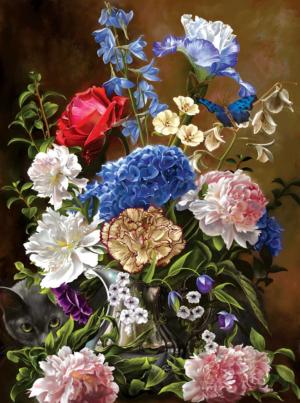 Bouquet in Blue Flowers Jigsaw Puzzle By SunsOut