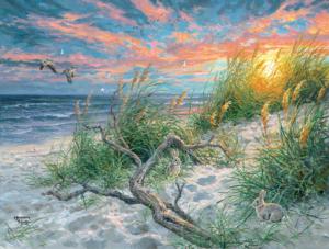 Beach Life Sunrise & Sunset Jigsaw Puzzle By SunsOut