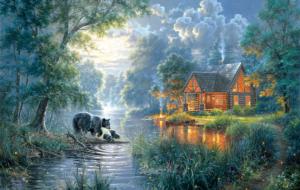 Firefly Cove Cottage / Cabin Jigsaw Puzzle By SunsOut