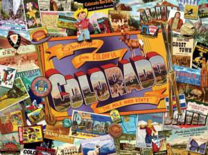 Mile High Colorado Maps / Geography Jigsaw Puzzle By SunsOut