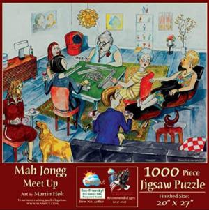 Mah Jongg Meet Up Around the House Jigsaw Puzzle By SunsOut