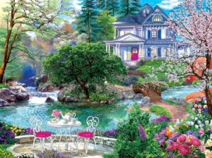Waterside Tea Domestic Scene Jigsaw Puzzle By SunsOut