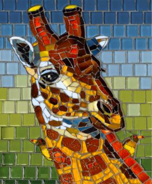 Stained Glass Giraffe Animals Jigsaw Puzzle By SunsOut