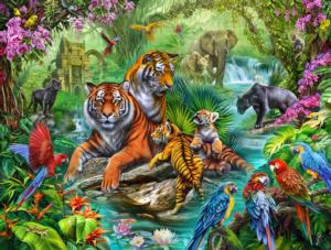 Tiger Jungle Jungle Animals Jigsaw Puzzle By SunsOut