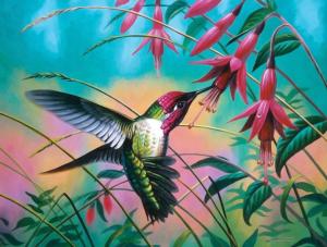 Hummingbird Haven Flowers Jigsaw Puzzle By SunsOut