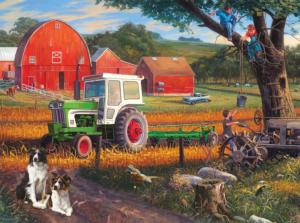 The Farm Dogs Large Piece By SunsOut
