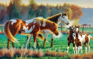 Pasture Family Horse Jigsaw Puzzle By SunsOut