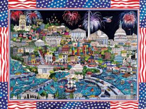 Fireworks over Washington DC United States Jigsaw Puzzle By SunsOut