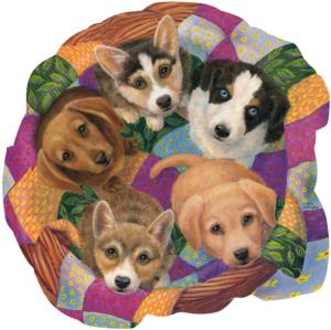 Litter of Puppies Dogs Jigsaw Puzzle By SunsOut
