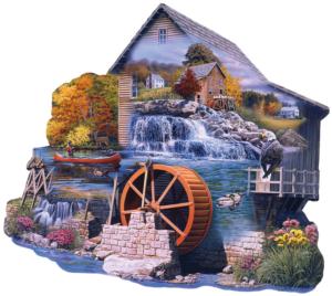 The Old Mill Stream Lakes / Rivers / Streams Jigsaw Puzzle By SunsOut