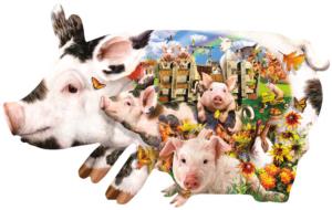 Harvest Pigs Fall Jigsaw Puzzle By SunsOut
