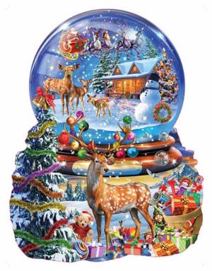 Christmas Snow Globe - Scratch and Dent Christmas Jigsaw Puzzle By SunsOut