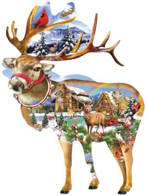 Reindeer Training Christmas Jigsaw Puzzle By SunsOut