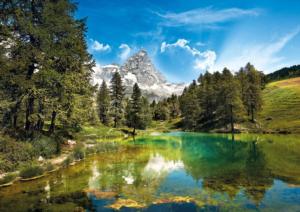 Blue Lake - Scratch and Dent Lakes & Rivers Jigsaw Puzzle By Clementoni
