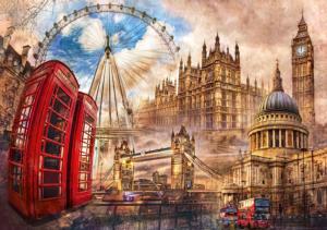 Vintage London London & United Kingdom Jigsaw Puzzle By Clementoni