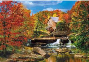 Glade Creek Grist Mill Landscape Jigsaw Puzzle By Clementoni