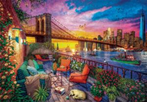 Manhattan Balcony Sunset New York Jigsaw Puzzle By Clementoni