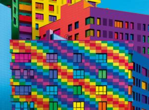 Squares Rainbow & Gradient Jigsaw Puzzle By Clementoni