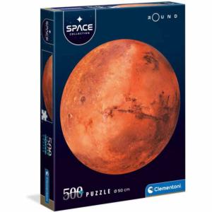 Space Collection - Mars Space Round Jigsaw Puzzle By Clementoni