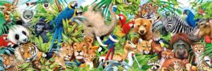 Wildlife Jungle Animals Panoramic Puzzle By Clementoni