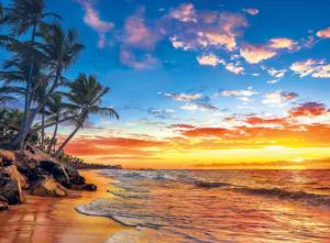 Paradise Beach Sunrise & Sunset Jigsaw Puzzle By Clementoni
