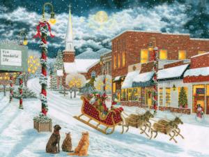 In For a Landing Christmas Jigsaw Puzzle By Heritage Puzzles