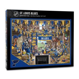 St. Louis Blues Barnyard Fans Sports Jigsaw Puzzle By You The Fan