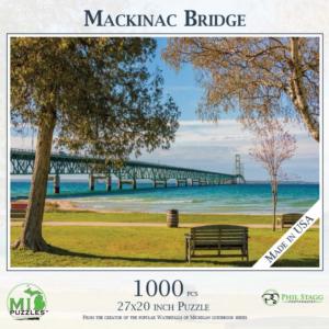 Mackinac Bridge Lakes & Rivers Jigsaw Puzzle By MI Puzzles
