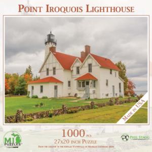 Point Iroquois Lighthouse Photography Jigsaw Puzzle By MI Puzzles