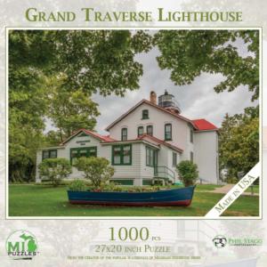Grand Traverse Lighthouse Photography Jigsaw Puzzle By MI Puzzles