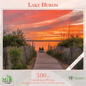 Lake Huron Sunrise & Sunset Jigsaw Puzzle By MI Puzzles