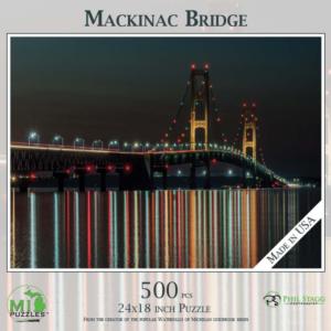 Mackinac Bridge Monochromatic Impossible Puzzle By MI Puzzles